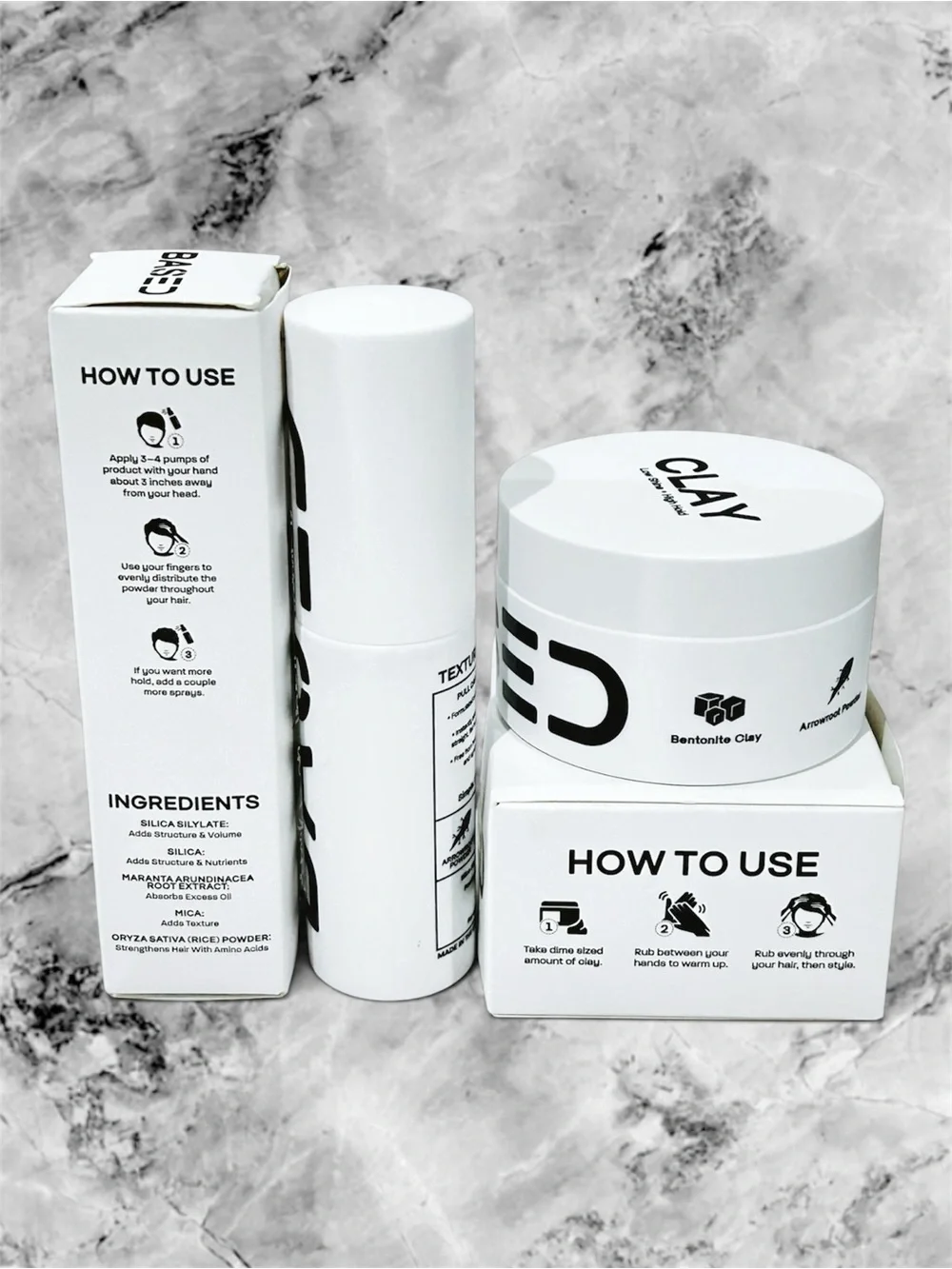 BASED Bodyworks Matte Texture Duo Hair Clay + Powder Volumizing Matte Set NIB